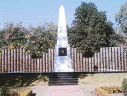 The war memorial at Chandi Mandir symbolises the sacrifices of the Western Command jawan.