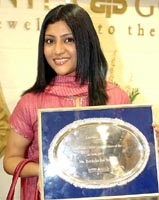 National award winning actress Konkona Sen Sharma being honoured with the 'Women of the Year' award 