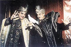 Renowned magician Raj Kumar and his son K. Lal