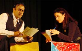 Rajit Kapur and Shernaz Patel read out �Love Letters� on stage 