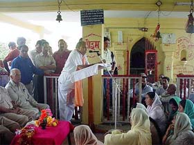 Former Himachal Pradesh Chief Minister Prem Kumar Dhumal launches a campaign against the Congress government in the state