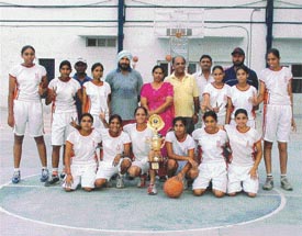 Ludhiana cagers, who won the title in the 13th Punjab State Basketball League Tournament, held at Nangal