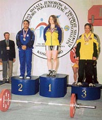 Mandeep Kaur, a student of the Khalsa College for Women, Ludhiana, at the podium