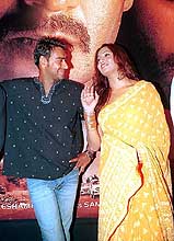 Bollywood stars Ajay Devgan and Bipasha Basu