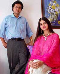 Robin Khosla, director of the first-ever international English feature film on Taj Mahal, shares space with Purnima who plays Mumtaz Mahal in the film, due for world release on October 17.