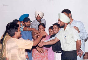Punjabi University student leaders rejoice after signing an agreement to end their agitation