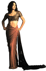 A model in Satya Paul�s outfit.