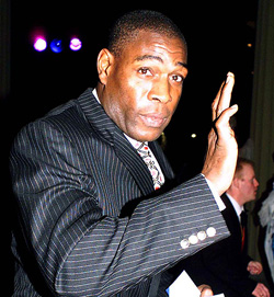 Former world heavyweight boxing champion Frank Bruno