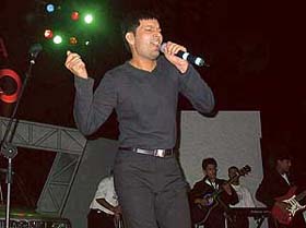 Punjabi singer Jasbir Jassi performs at the Chandigarh Club during a function organised by Toyota in Chandigarh
