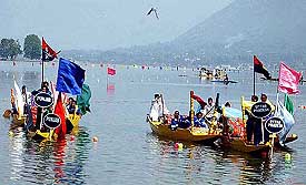 the world famous Dal Lake twinkle with colours