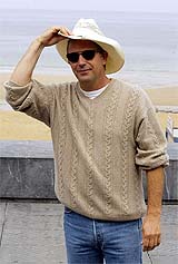 US actor and director Kevin Costner at the San Sebastian International Film Festival in Spain 