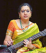 Dr Suma Sudhindra performs at the Tagore Theatre in Chandigarh on Sunday.