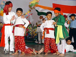 Students of DAV Public School, Ambala City, perform at their Annual Day function