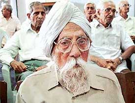 Members of the Senior Citizens Forum attend its annual day celebrations at the Community Centre