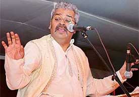 Hariharan performs at the CII in Sector 31, Chandigarh