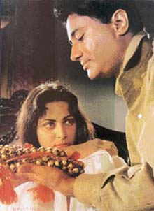 Dev Anand with co-star Waheeda Rahman in Guide
