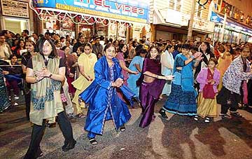 The festival of Navratri being celebrated with enthusiasm