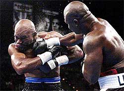 James Toney lands a right to Evander Holyfield