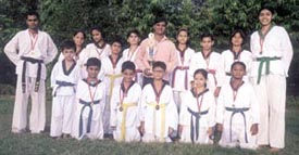 The students of the Adept Taekwondo Academy who won 11 gold, 8 silver and 2 bronze medals in the Taekwondo Championship