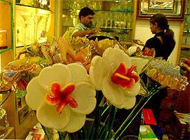 The market is flooded with gift items for the forthcoming Divali