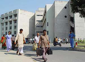 Patients come to the PGI from far-off places due to poor health infrastructure in the region