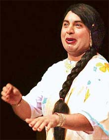 A scene from play "Khusre", written and directed by Sanjeevan Singh