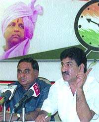 Leaders of the Third Front addressing a press conference in the Capital
