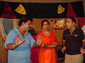 A play, "Mirch Masala", being staged at Punjabi Bhavan, Ludhiana