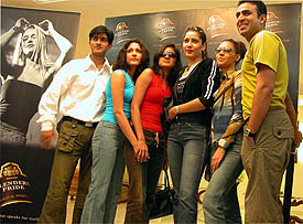 Meher Bhasin with other models at the Sutlej Club