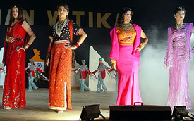 A fashion show being held in Ambala on Tuesday