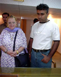 Palwinder Singh with his German wife, Reita Fefe