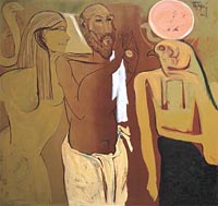 An artwork of Jatin Das.