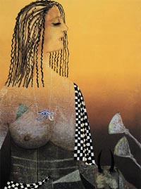 A painting by Anjolie Ela Menon.