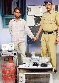 Rinku who was arrested on theft charges by the operation cell