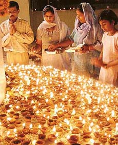 City residents offer a radiant fest to Goddess Lakshmi on the occasion of Divali