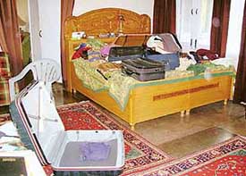 The ransacked room of H.No. 14, Sector 3, Chandigarh, where a burglary had been committed.