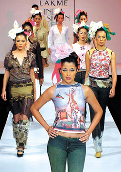 Ramp dolls during last year's LIFW.