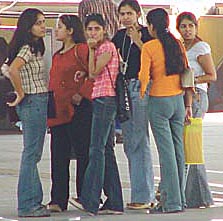 Camping out for fun. 