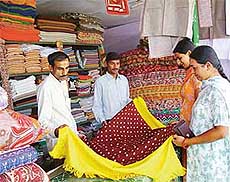 A special exhibition-cum-sale of khadi products being organised by the Khadi and Village Industries Commissio