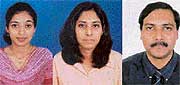 Dr Preetha George, Dr Sunayana Das and Dr Jeyraj Pandian