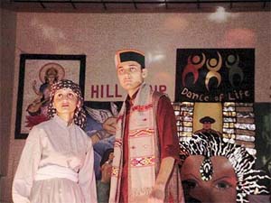 Students of the NIT, Hamirpur, present traditional costumes at a cultural fest