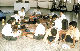 Students participating in Technotalent.