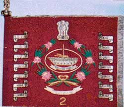 The Colours presented to the 2 Mechanised Infantry 1 Jat (LI) by the then President, Mr Venkataraman, on February 24, 1988.