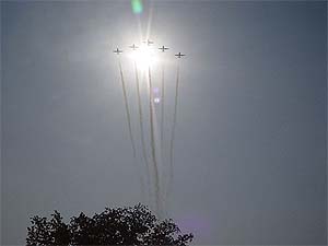 The Surya Kiran team of the Indian Air Force