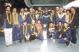 The Punjab and Sind Bank Academy hockey team, which won the Junior National (Under-20) Hockey Championship at Raipur