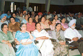 Retired principals and college lecturers of government colleges of Punjab attend a meeting of the Punjab Government College Retired Teachers� Welfare Association