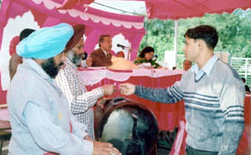 Draw of lots for PUDA plots in progress in Ludhiana on Monday