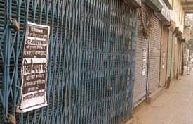 Wholesale traders close down their shops against the TIN order of Delhi Sales Tax Department