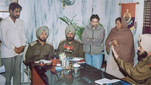 Kimti Lal Jain and Renu Jain, both wanted in the desi kabootri case in Jagraon on Tuesday