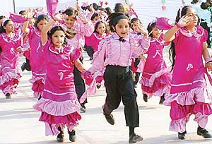 Students of Sacred Heart Senior Secondary School 
